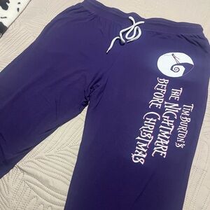 The Nightmare Before Christmas Adults size Large Purple Pajama Pants